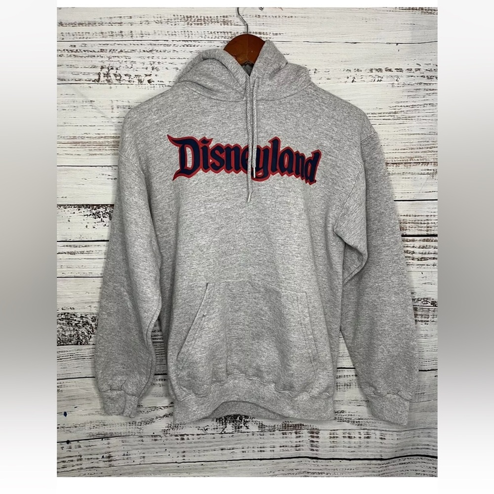 Disneyland Resort Gray Hooded Pullover Y2K Unisex Size Small